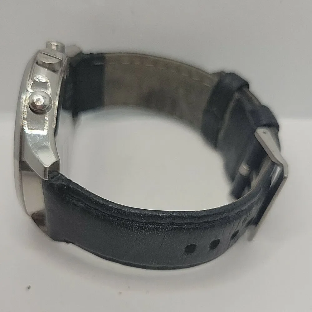 Armani Exchange AX2165 Men's Black Leather Analog Dial Quartz Wrist Watch BC607